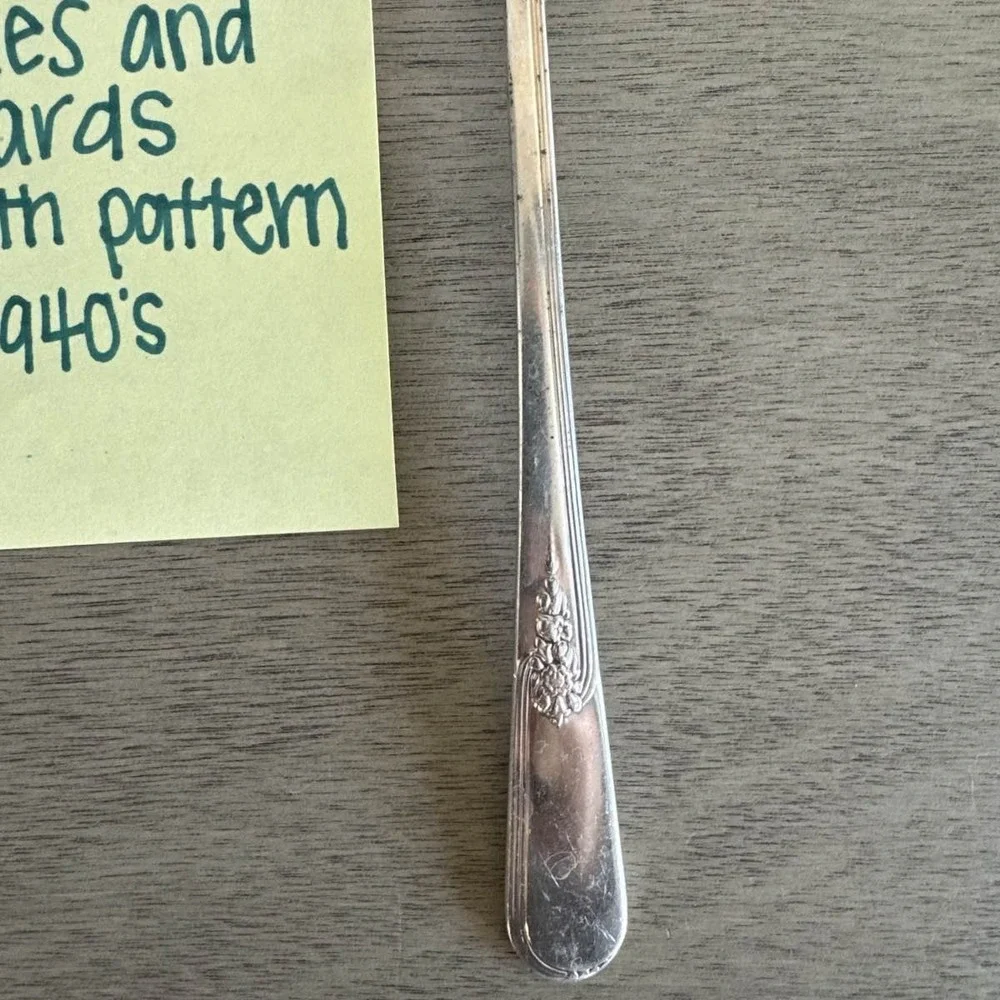 Holmes & Edwards Inlaid Youth Pattern 1940s Silverplate Fork‎ Flatware